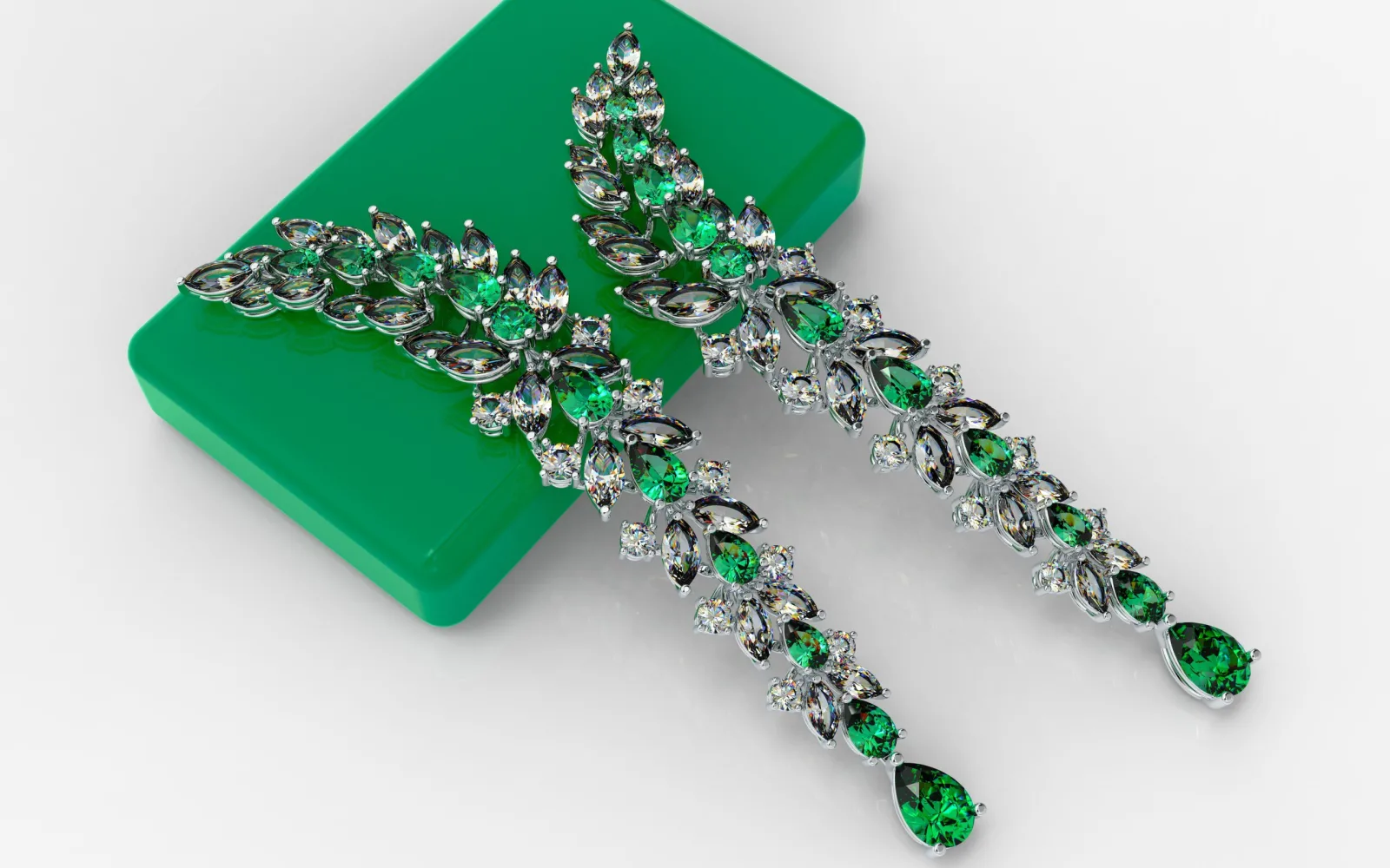Earrings Jewelry 3D Model — image 3