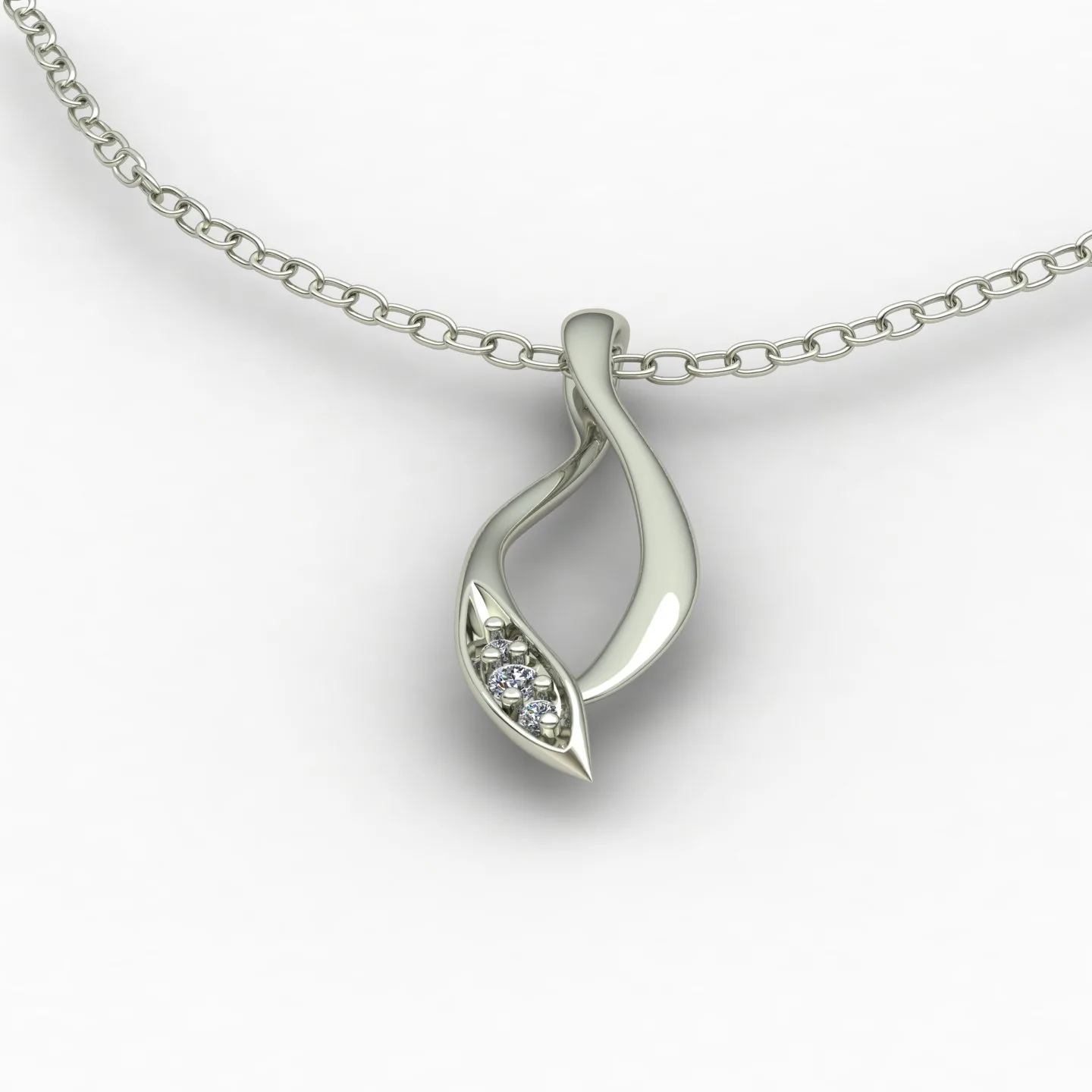 Minimal Pendant Code 01 3D Model — image 3