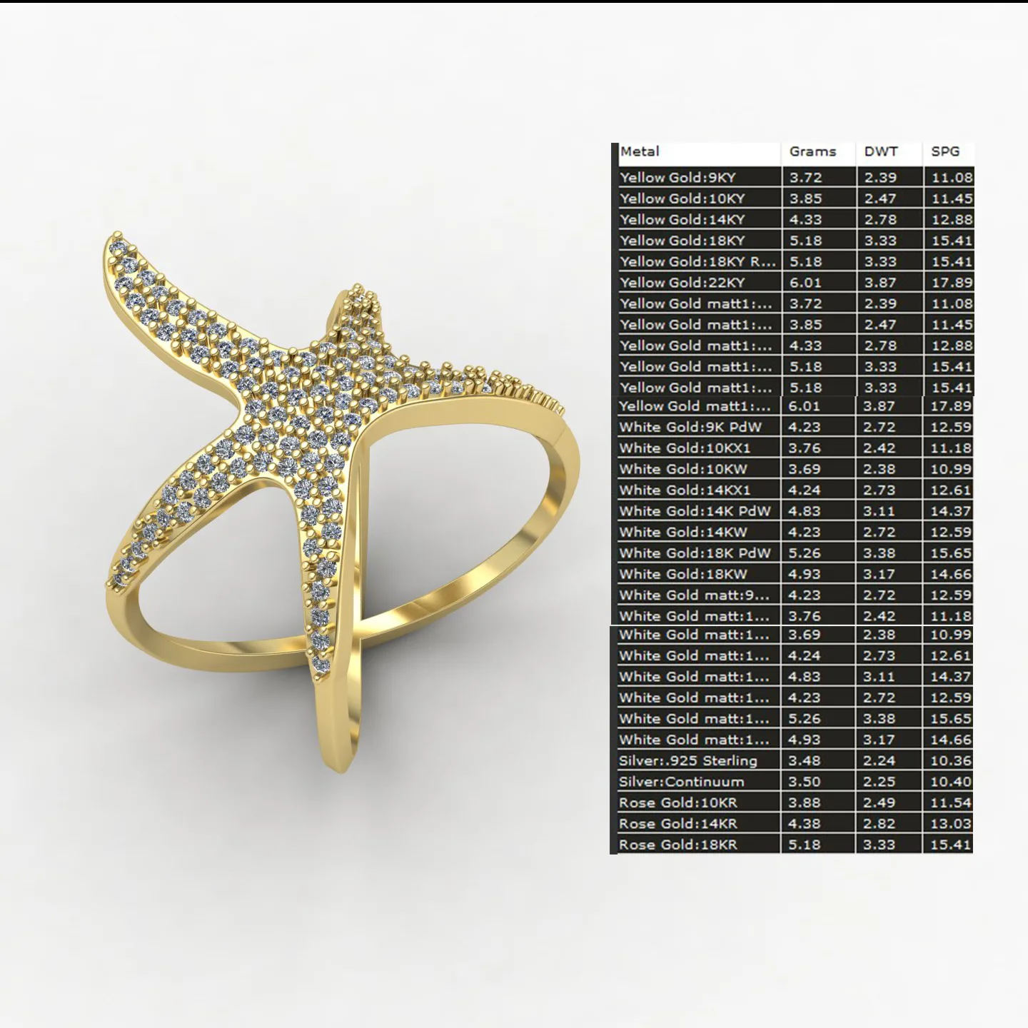 Star Daryayi Ring Code 02 3D Model — image 11
