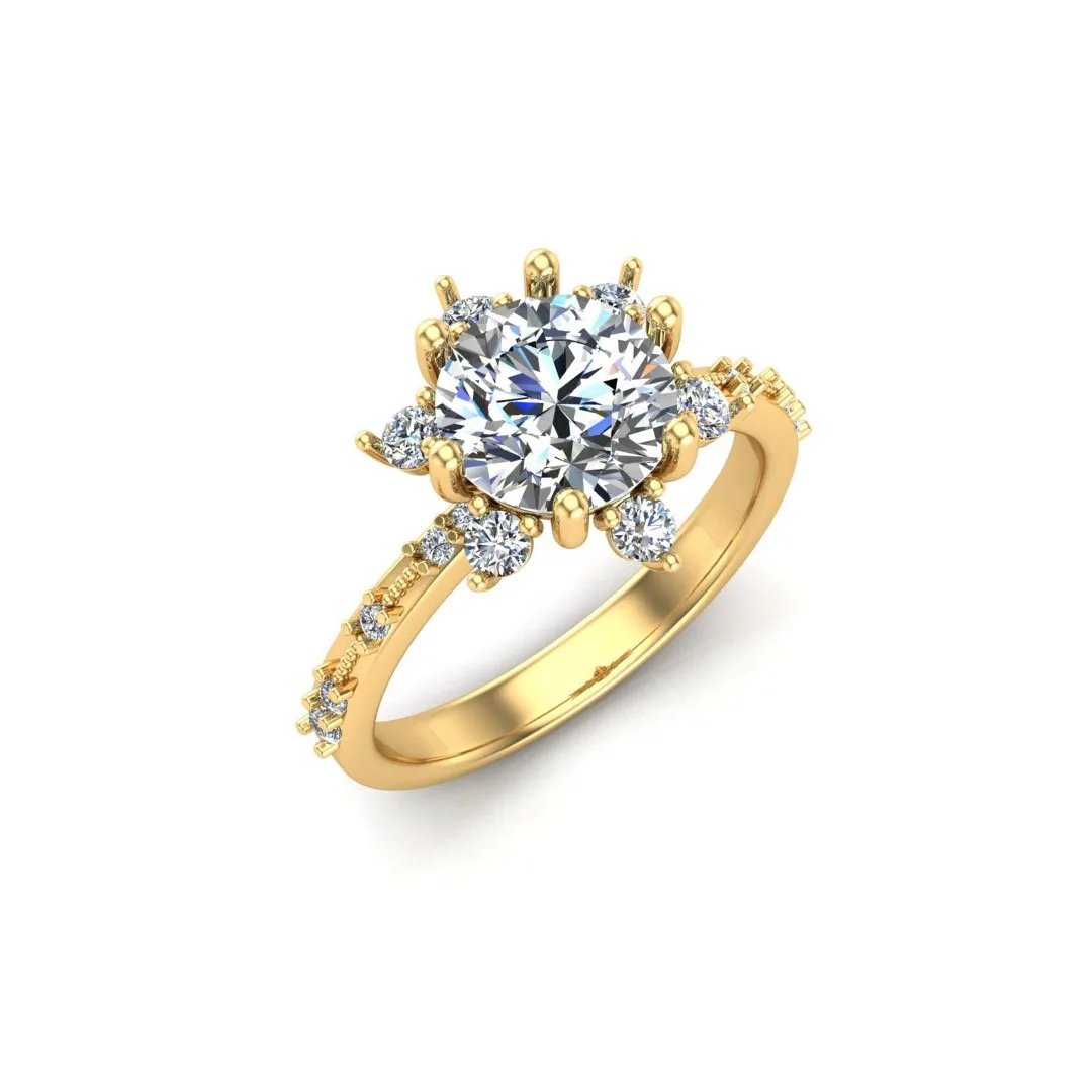 Ring Solitaire Ring Code 1 3D Model