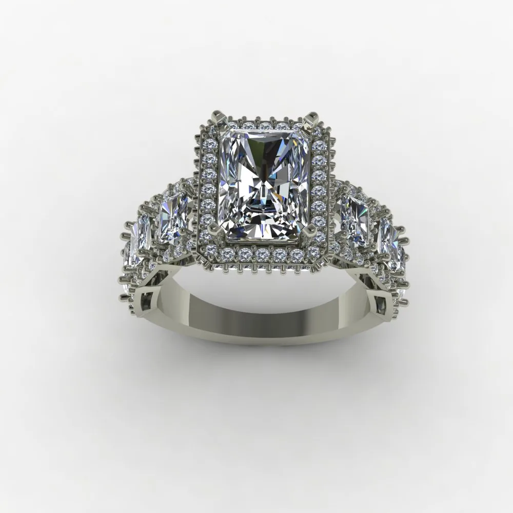 Women's Wedding Band Code 04 3D Model — image 9