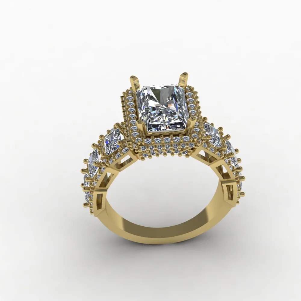 Women's Wedding Band Code 04 3D Model — image 11