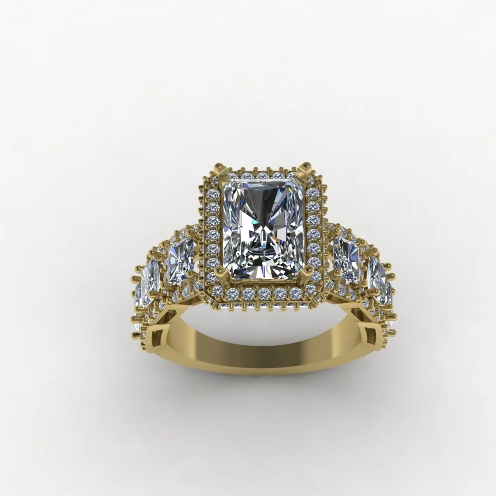 Women's Wedding Band Code 04 3D Model — image 2