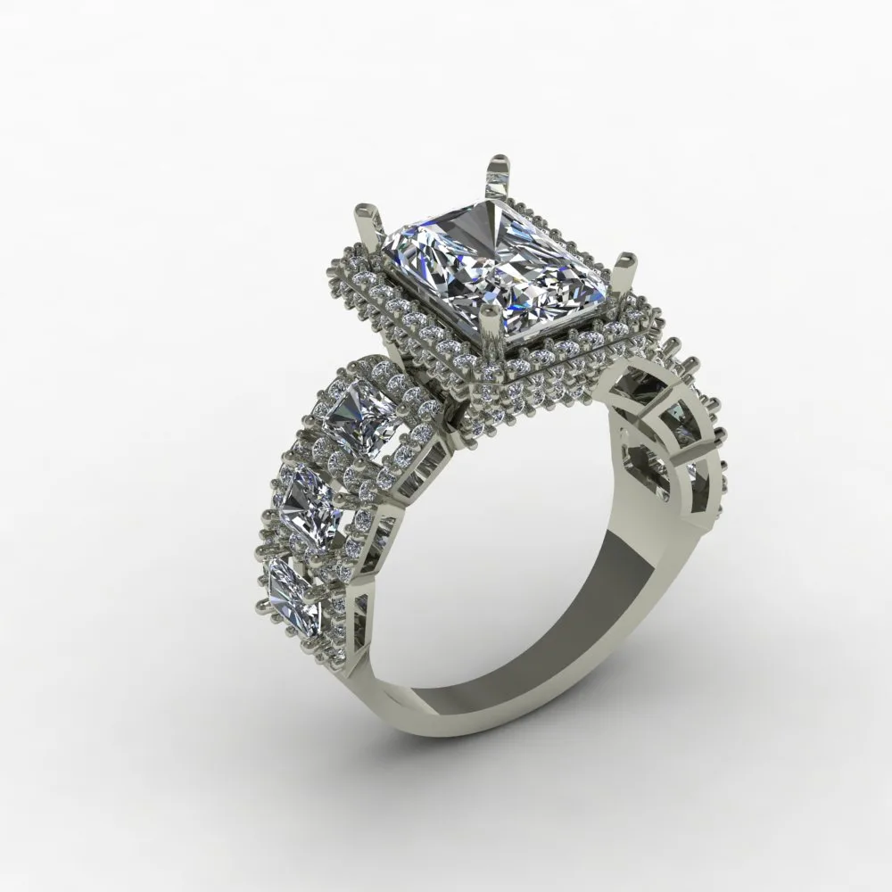 Women's Wedding Band Code 04 3D Model — image 7