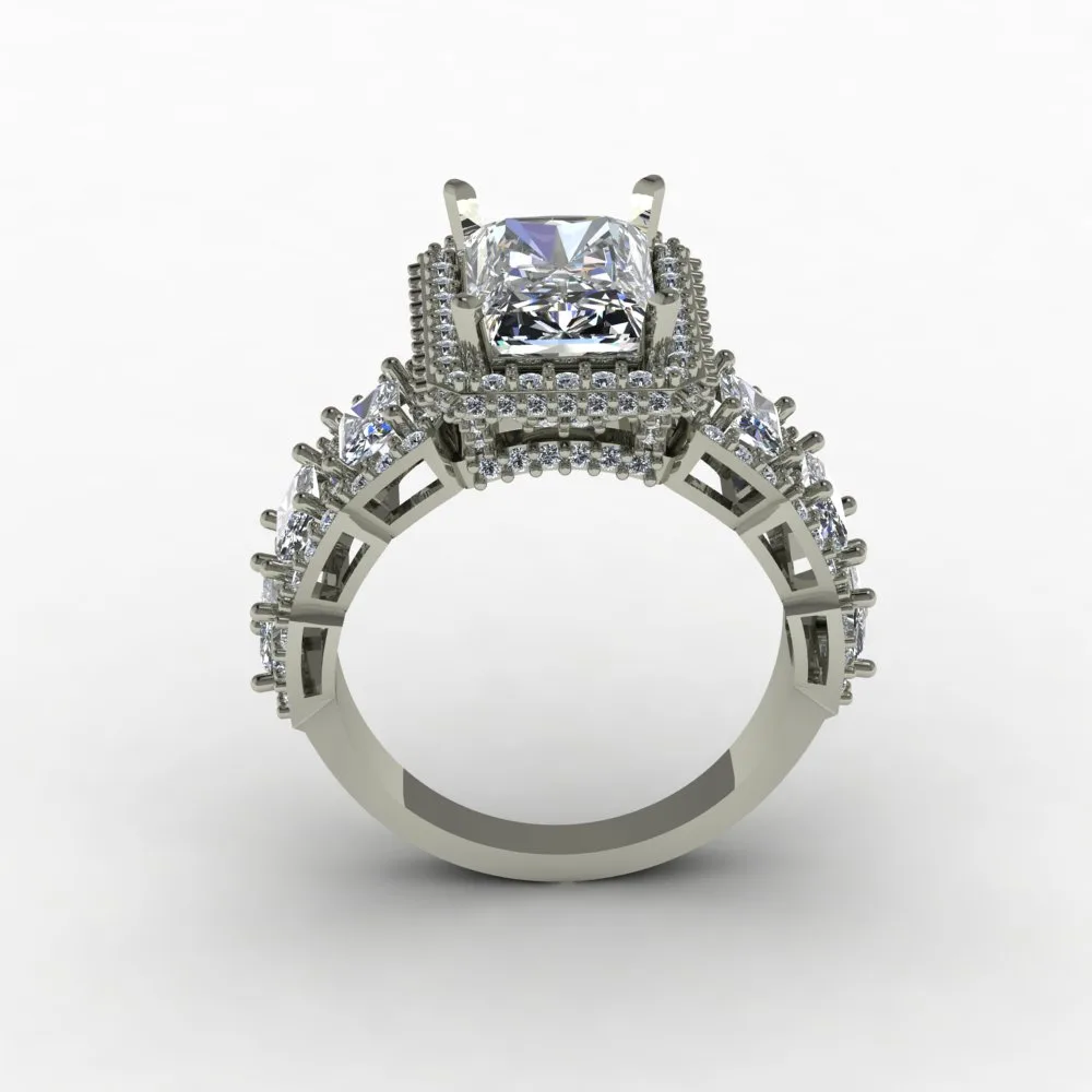 Women's Wedding Band Code 04 3D Model — image 8
