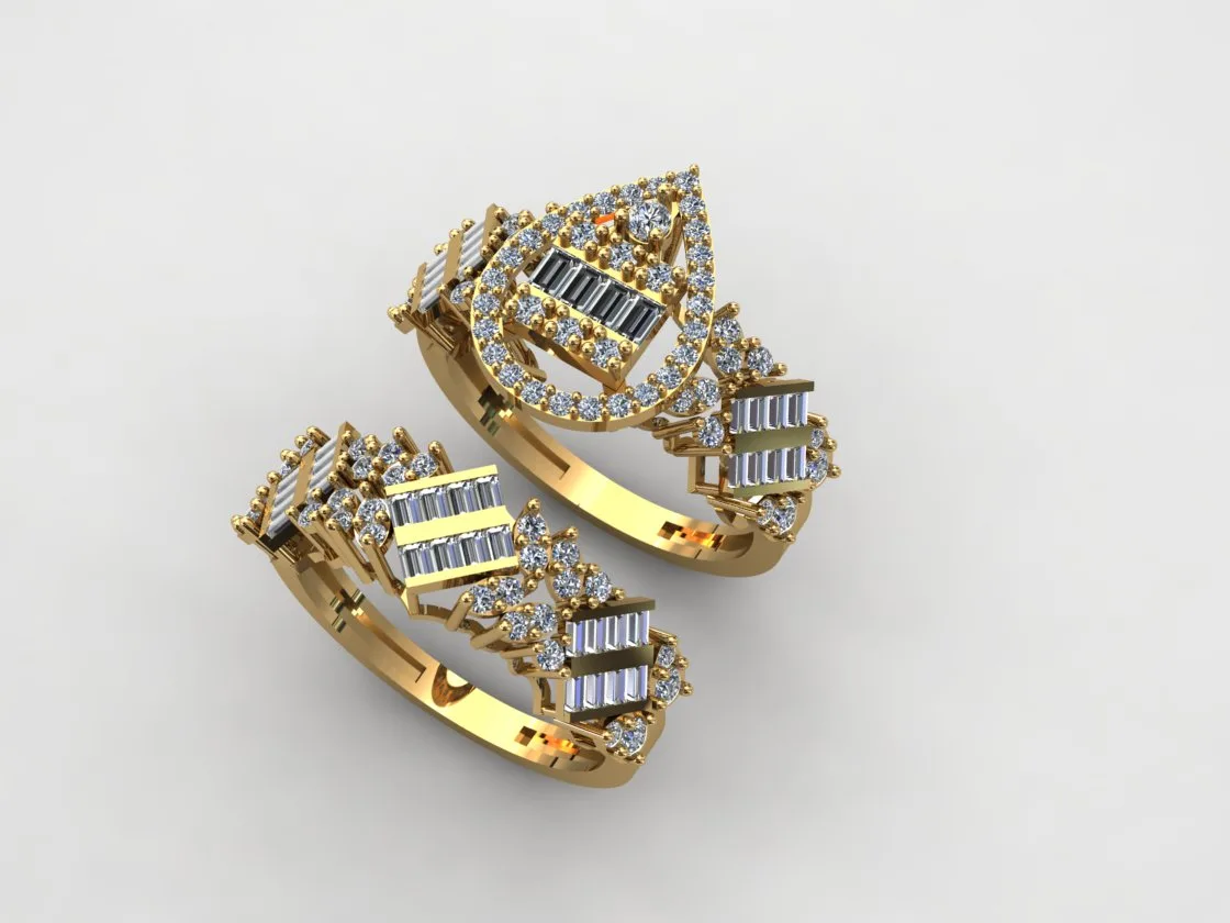 Pasht Wedding Band Code 08 3D Model