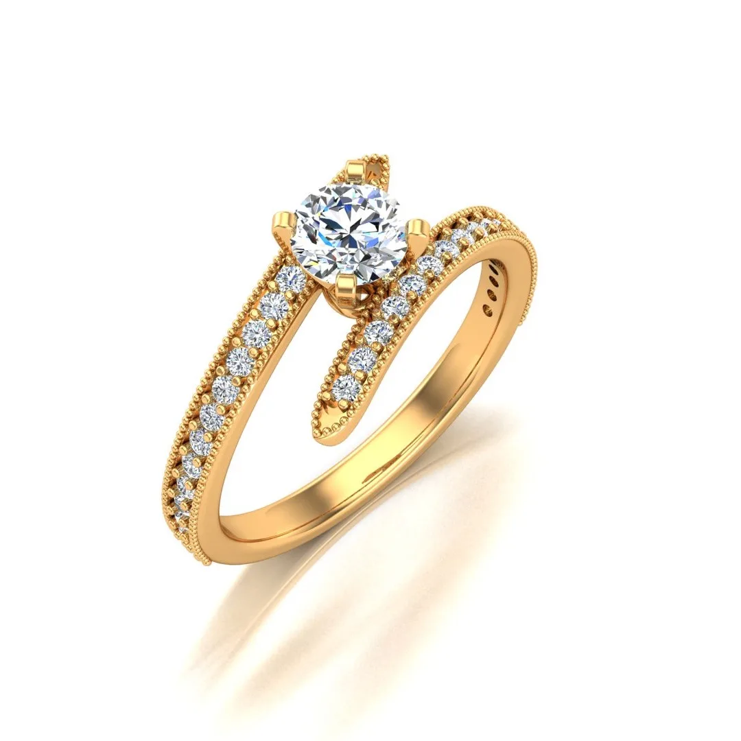 Ring Solitaire Ring Code 2 3D Model