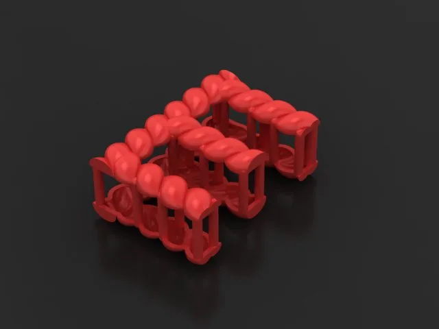 Letters Pendant E Code M-H-03 B 3D Model