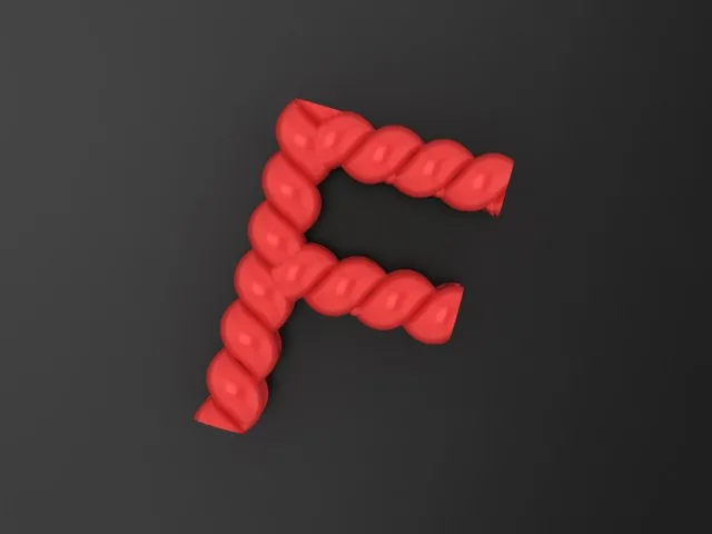 آویز حروف F کد M-H-04 — تصویر ۲