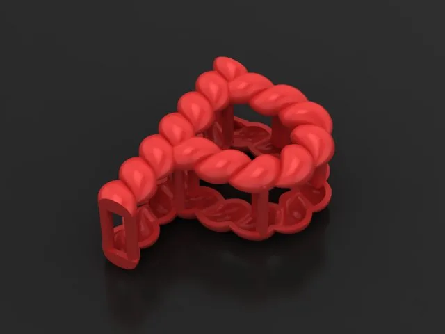 Letter Pendant P Code M-H-14 3D Model