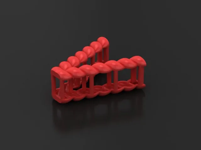 Letter Pendant V Code M-H-15 3D Model