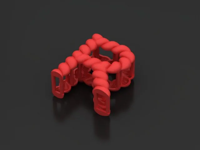 Letter Pendant R Code M-H-23 3D Model