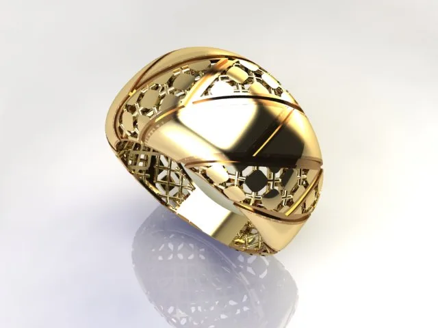 Cut Khor Ab Nabat Chobi Women's Ring 3D Model