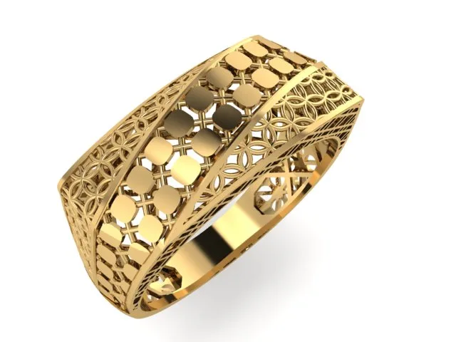 Cut Classic Khor Women's Ring 3D Model