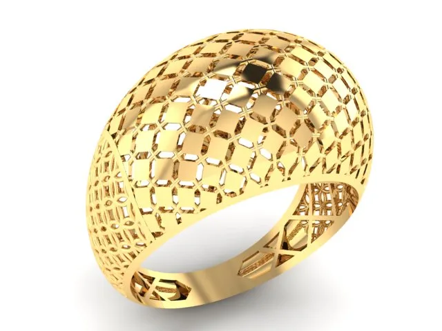 Cut Pearl Khor Women's Ring 3D Model