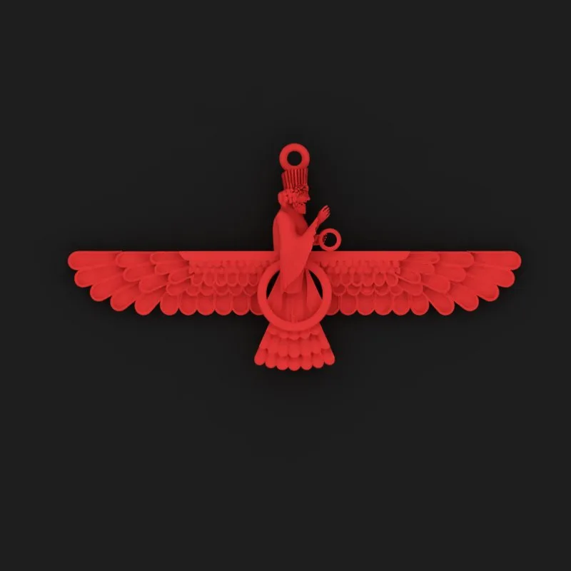 Pendant FARVAHAR Code 05 3D Model — image 2