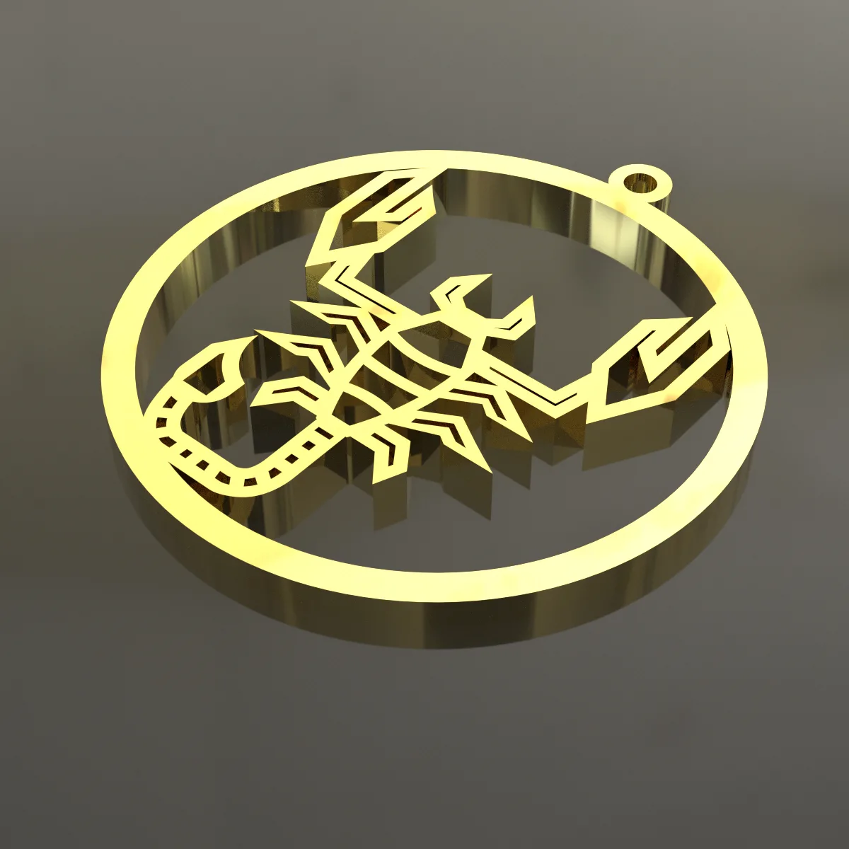 Symbol Moon Aban Pendant Necklace Scorpio Code 1