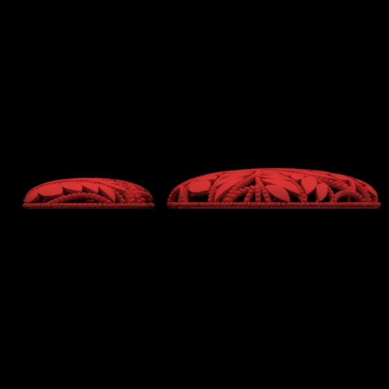 Leaf Half Set Code N-bargi-01 3D Model — image 2