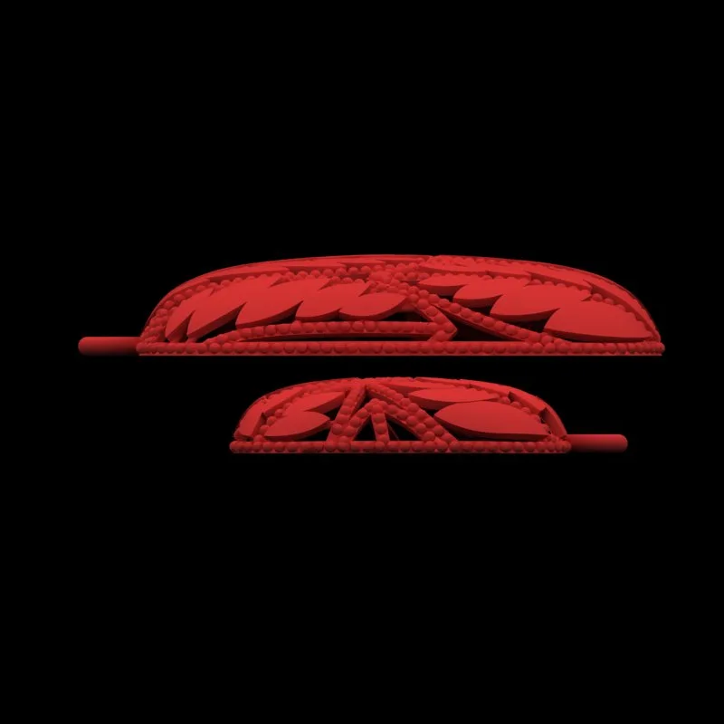 Leaf Half Set Code N-bargi-03 3D Model — image 3