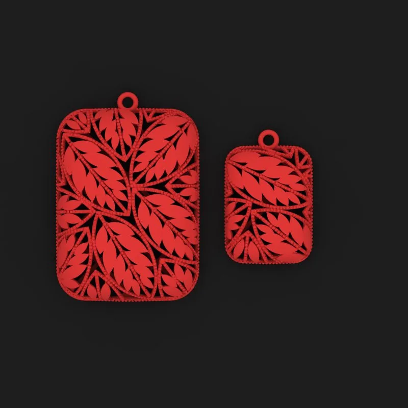 Leaf Half Set Code N-bargi-06 3D Model — image 2