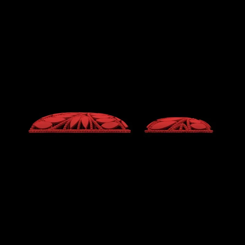 Leaf Half Set Code N-bargi-07 3D Model — image 3