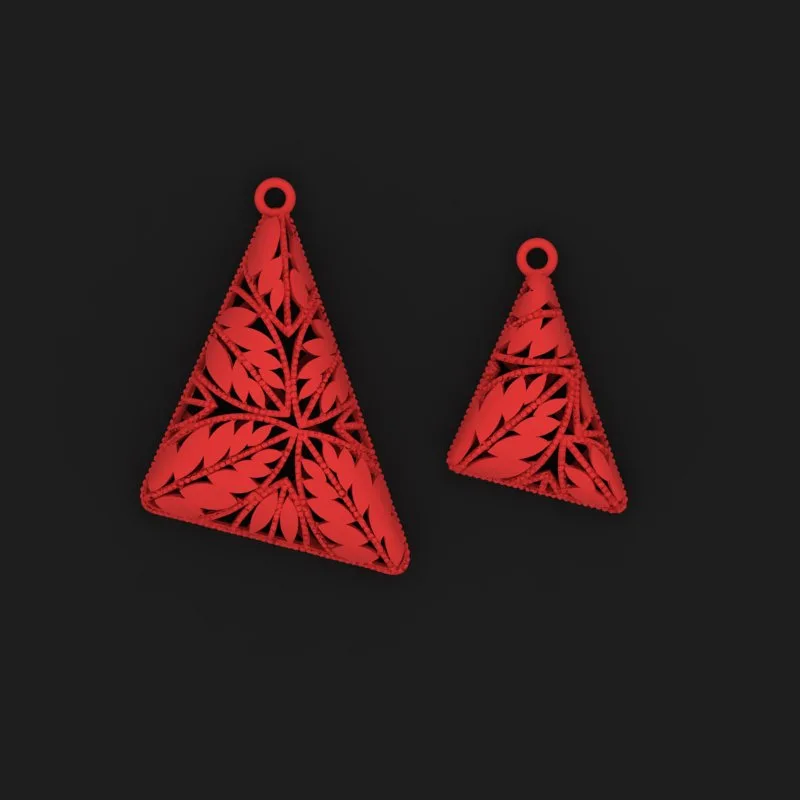 Leaf Half Set Code N-bargi-07 3D Model — image 2
