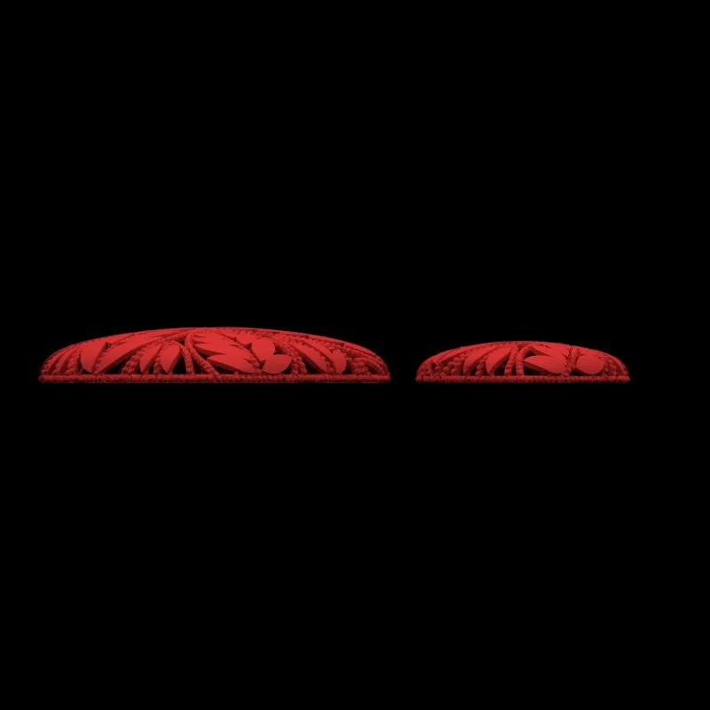 Leaf Half Set Code N-bargi-08 3D Model — image 3
