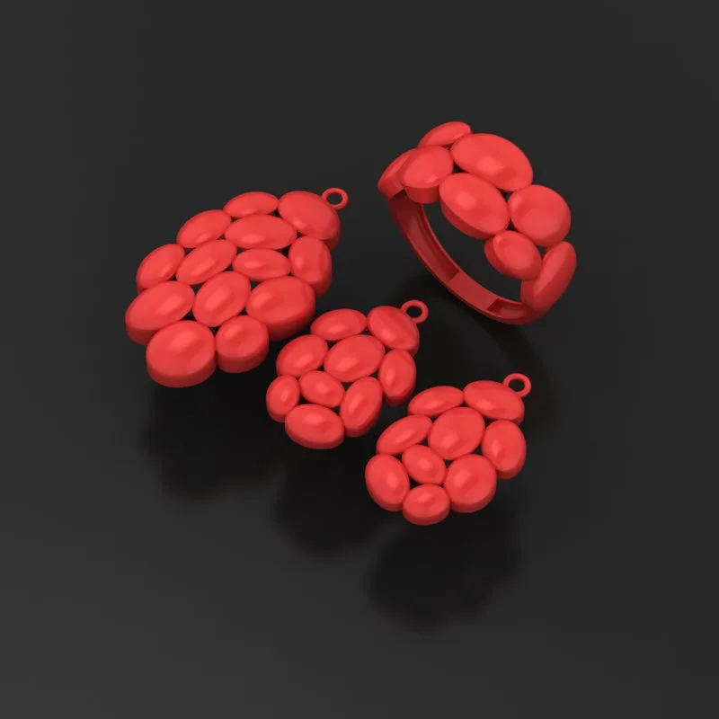 Polki Half Set Code N-polaki-02 3D Model