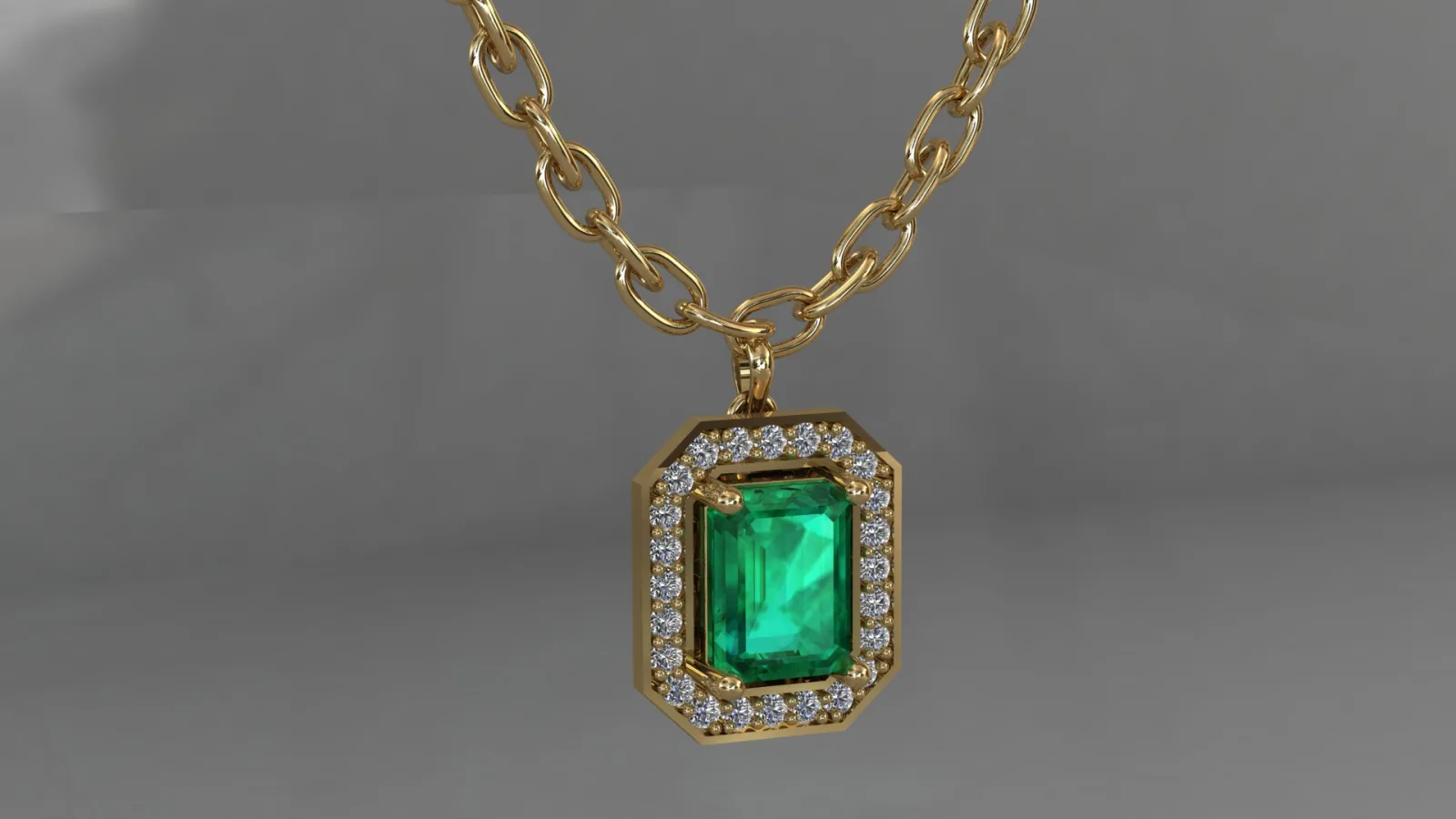Stone Khor Pendant 3D Model — image 2