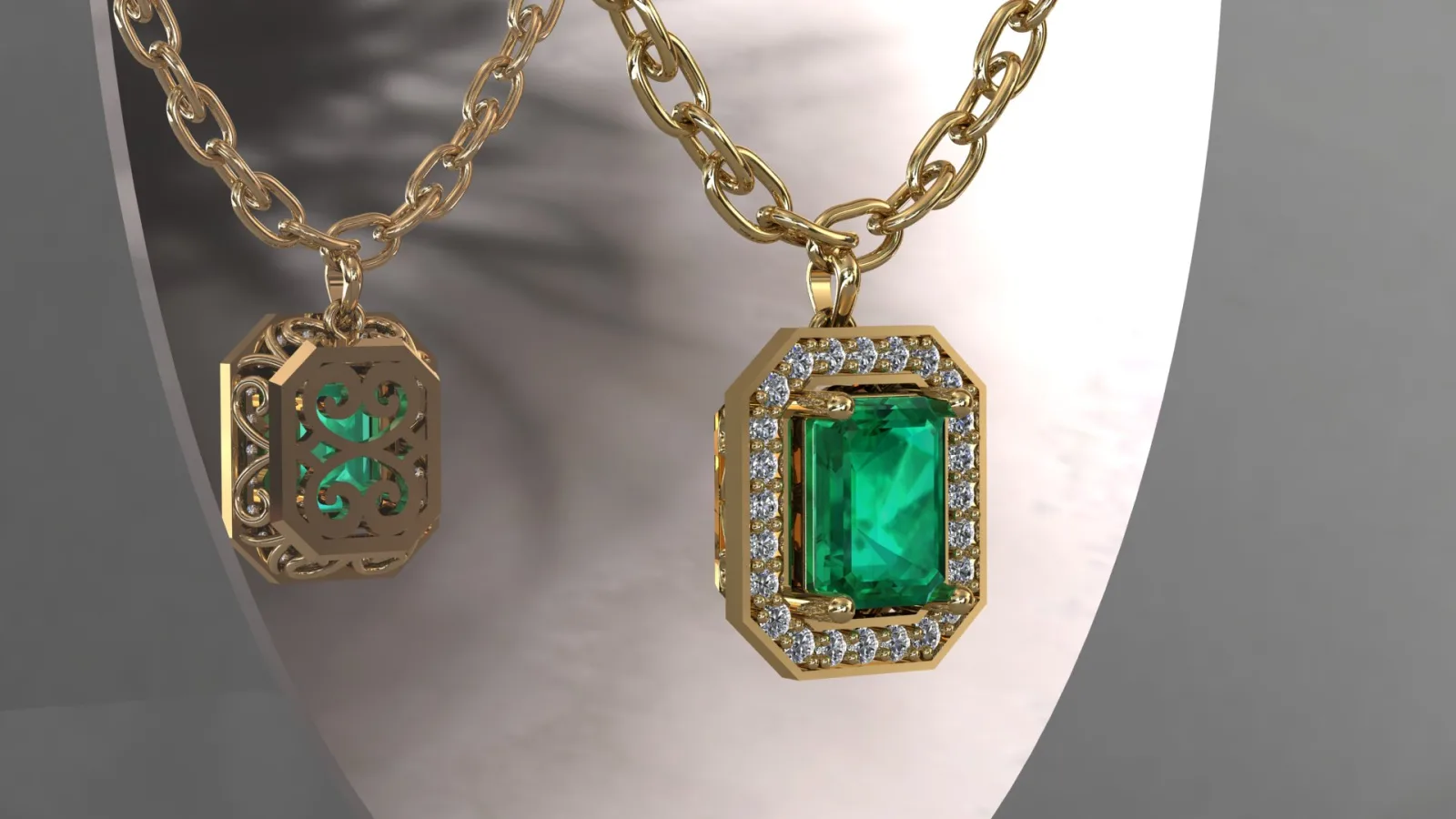 Stone Khor Pendant 3D Model
