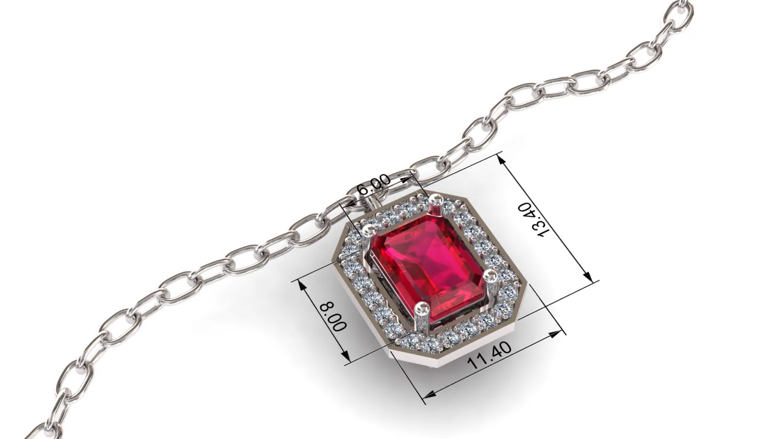 Stone Khor Pendant 3D Model — image 4