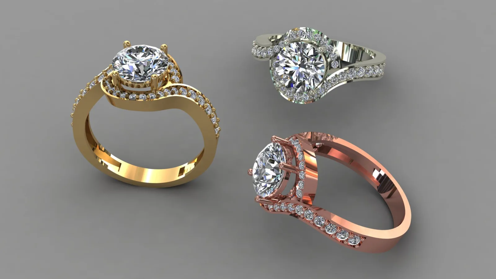 Twist Ring Code 02 3D Model — image 9