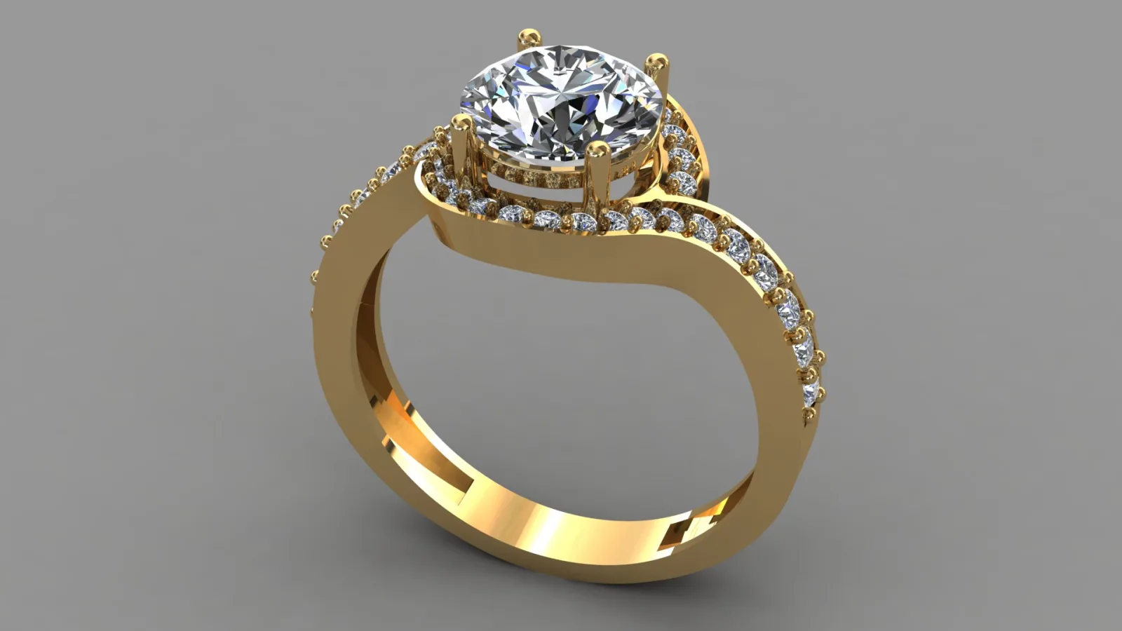Twist Ring Code 02 3D Model — image 7