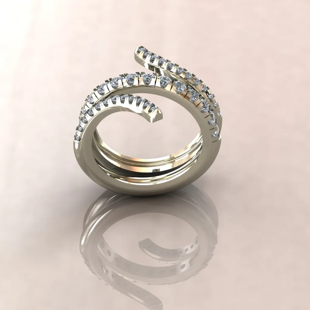 Minimal Twist Ring Jewelry 001 3D Model — image 4