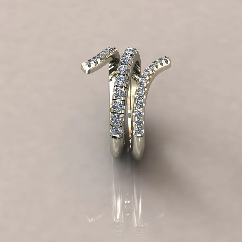 Minimal Twist Ring Jewelry 001 3D Model — image 5