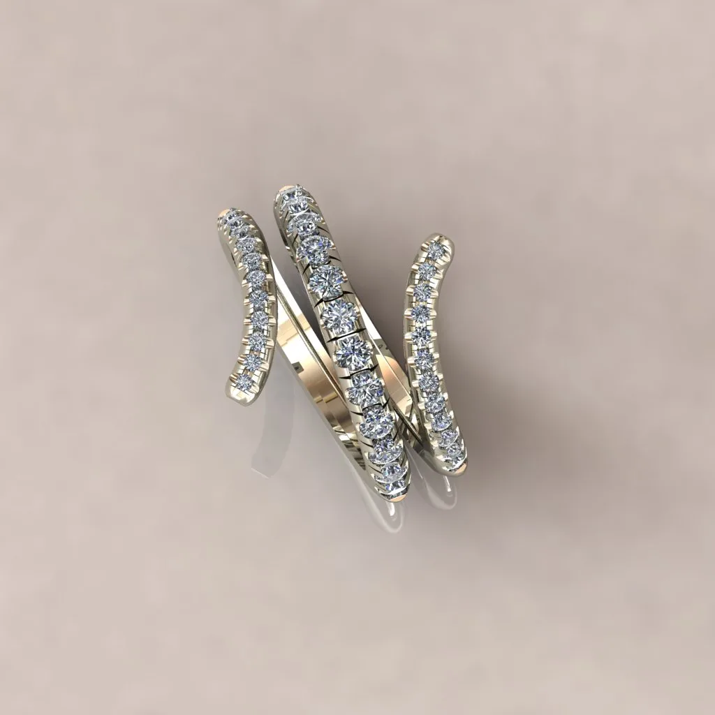 Minimal Twist Ring Jewelry 001 3D Model — image 6