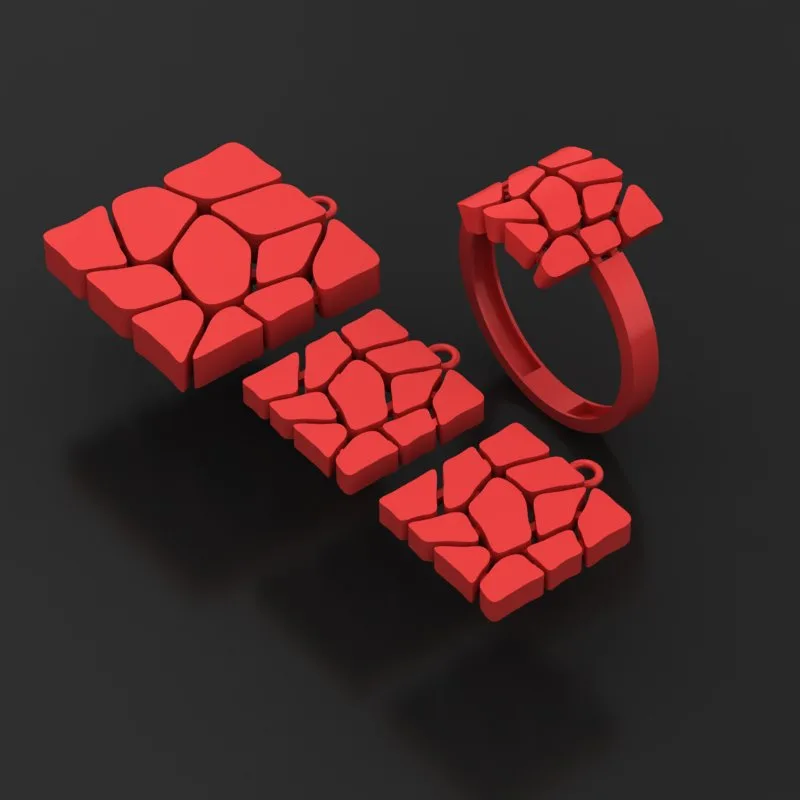 Polki Half Set Code N-polaki-07 3D Model