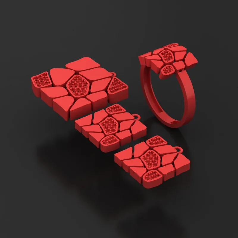 Polki Half Set Code N-polaki-10 3D Model