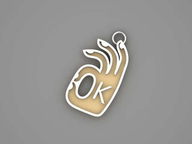 Enamel Khor Pendant 3D Model — image 13