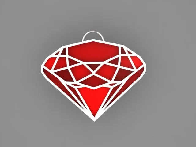 Enamel Khor Pendant 3D Model — image 9