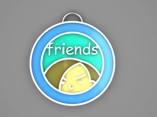 Enamel Khor Pendant 3D Model — image 5