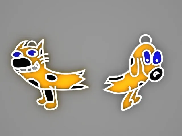 Enamel Khor Pendant 3D Model