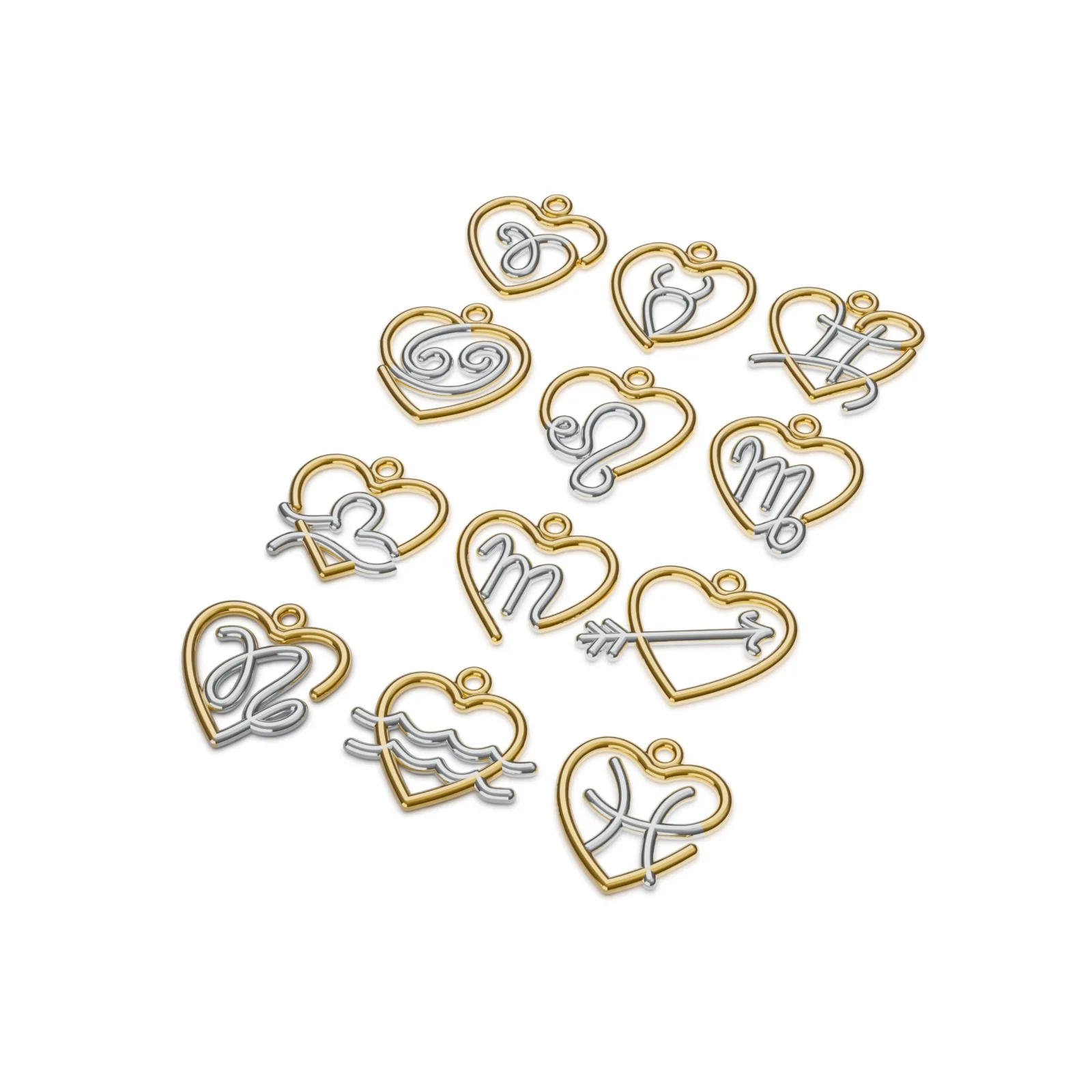 Heart Symbol Birth Month Pendant Collection