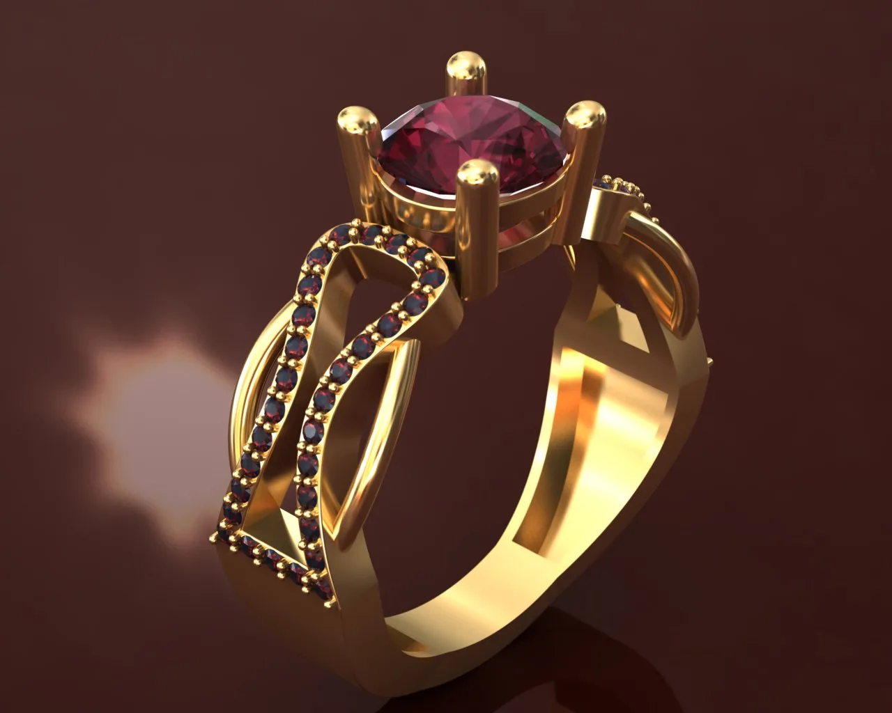 Bridal Ring Code 01 3D Model — image 2