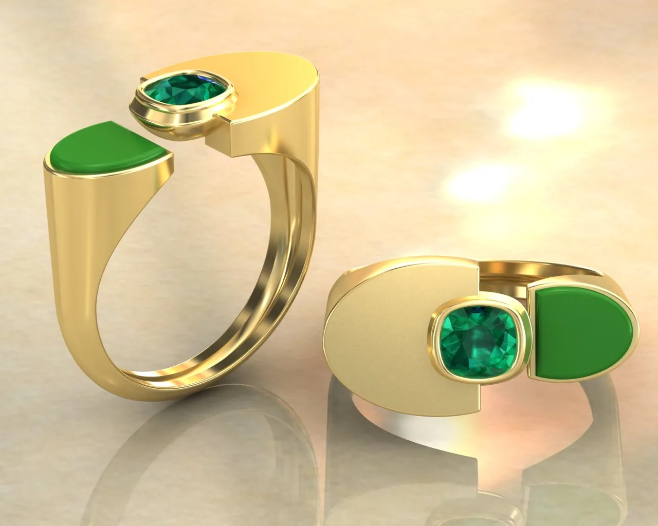 Asil Ring Code 01 3D Model
