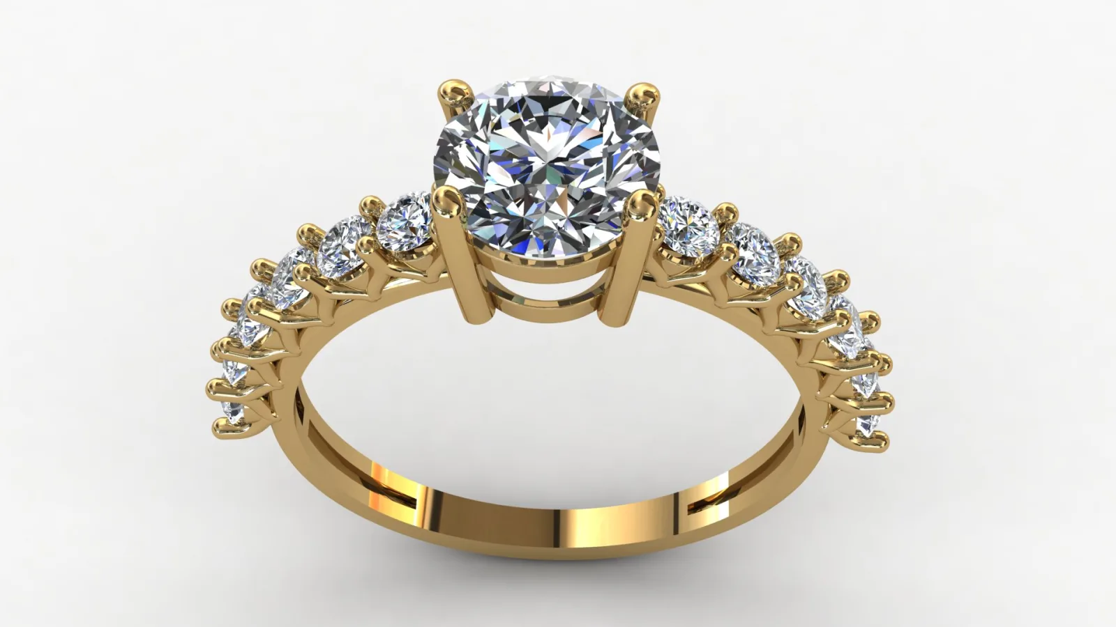 Ring Solitaire Ring Code 3 3D Model — image 7