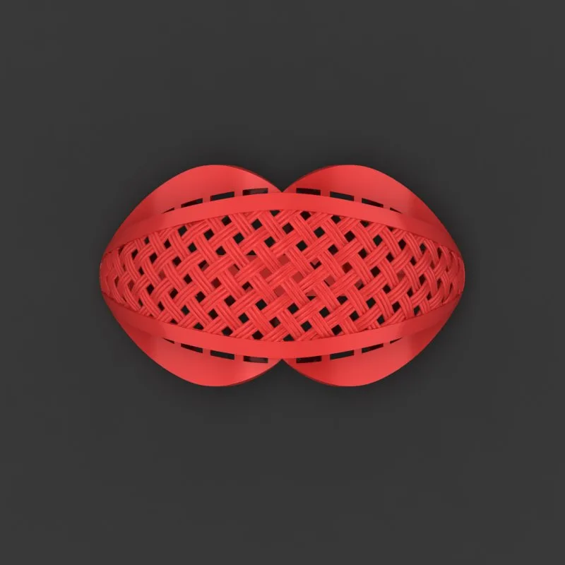 Cut Woven Tori Khor- Ring r-hasiri-11 3D Model — image 2