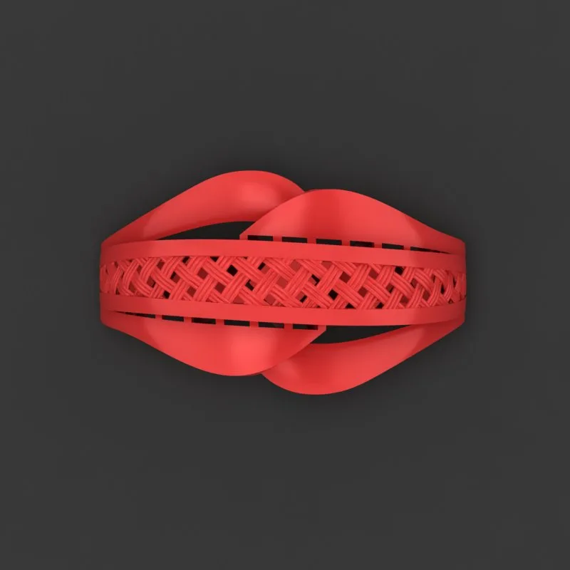 Cut Woven Tori Khor- Ring r-hasiri-15 3D Model — image 2