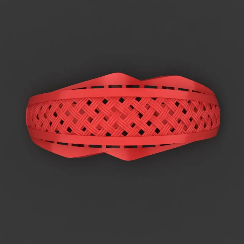 Cut Woven Tori Khor- Ring r-hasiri-17 3D Model — image 2