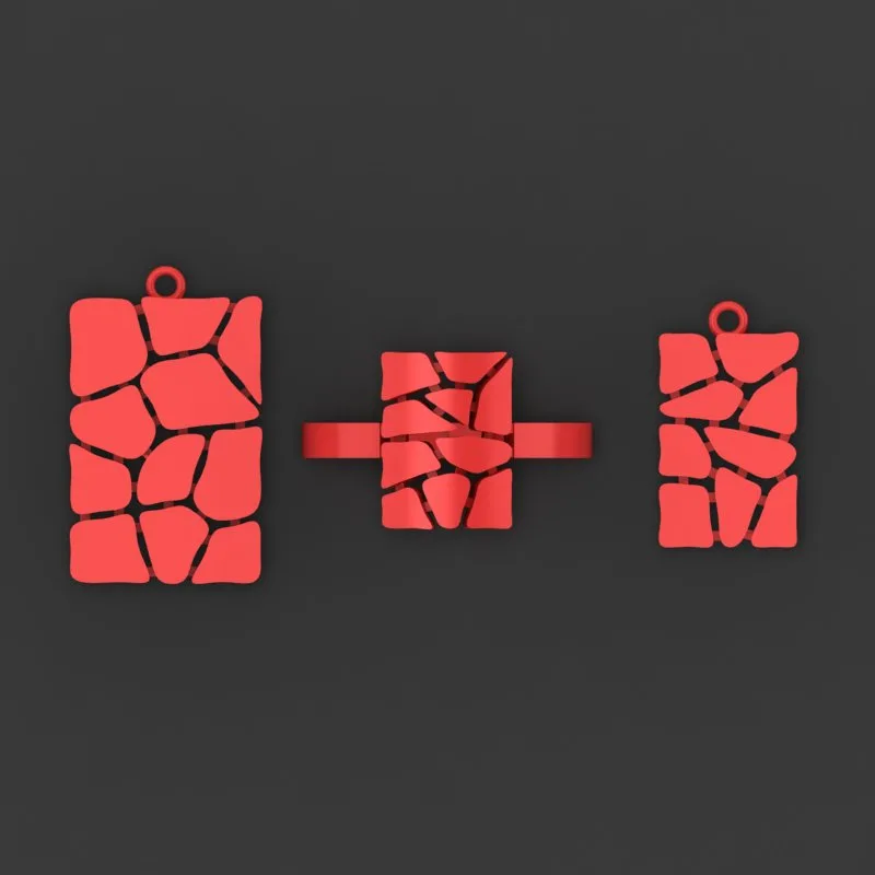 Polki Half Set Code N-polaki-14 3D Model — image 2